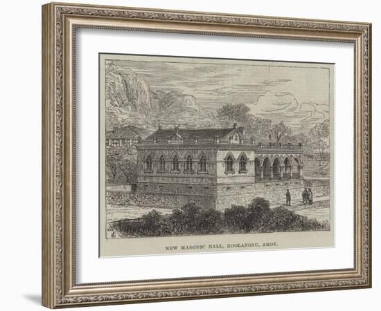 New Masonic Hall, Koolangsu, Amoy-Frank Watkins-Framed Giclee Print