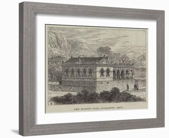 New Masonic Hall, Koolangsu, Amoy-Frank Watkins-Framed Giclee Print