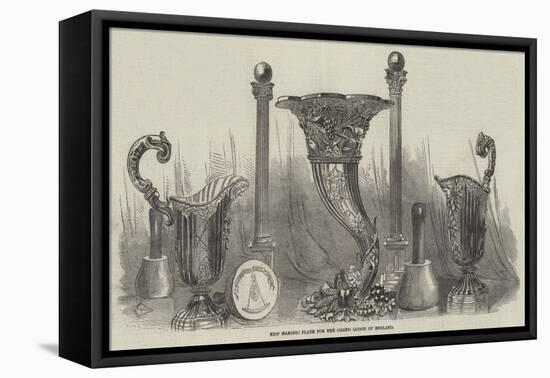 New Masonic Plate for the Grand Lodge of England-null-Framed Premier Image Canvas