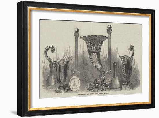 New Masonic Plate for the Grand Lodge of England-null-Framed Giclee Print