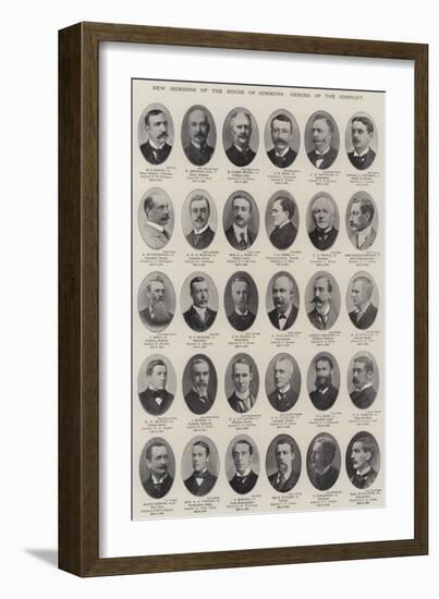 New Members of the House of Commons, Heroes of the Conflict-null-Framed Giclee Print