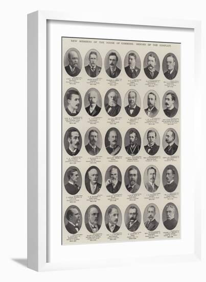 New Members of the House of Commons, Heroes of the Conflict-null-Framed Giclee Print