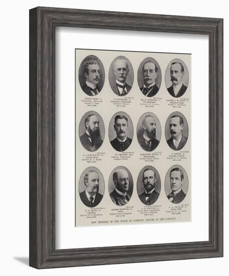 New Members of the House of Commons, Heroes of the Conflict-null-Framed Giclee Print