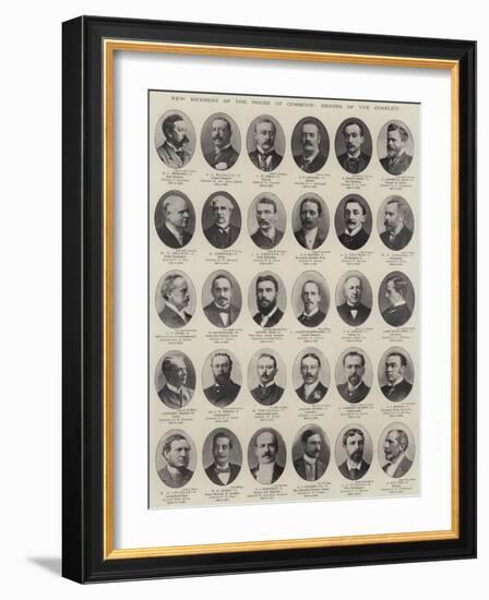 New Members of the House of Commons, Heroes of the Conflict-null-Framed Giclee Print