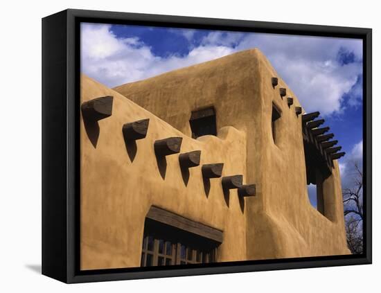 New Mexico Adobe Architecture, Santa Fe, New Mexico, USA-Jerry Ginsberg-Framed Premier Image Canvas