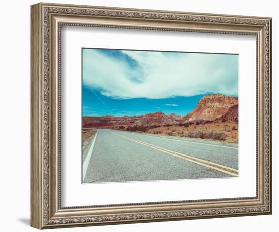 New Mexico Drive I-Sonja Quintero-Framed Photographic Print
