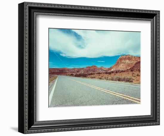 New Mexico Drive I-Sonja Quintero-Framed Photographic Print