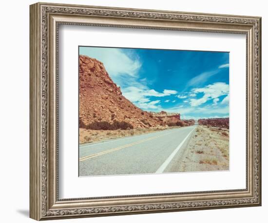 New Mexico Drive II-Sonja Quintero-Framed Photographic Print