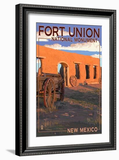 New Mexico - Fort Union National Monument-Lantern Press-Framed Art Print