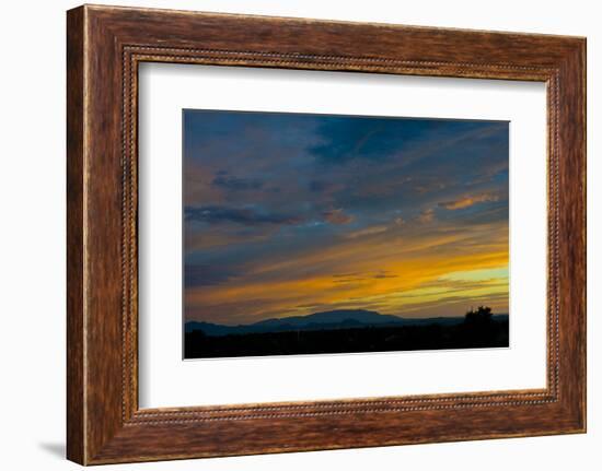 New Mexico, Santa Fe, Sunset from Hyde Park Road at Avenida Primera S-Bernard Friel-Framed Photographic Print