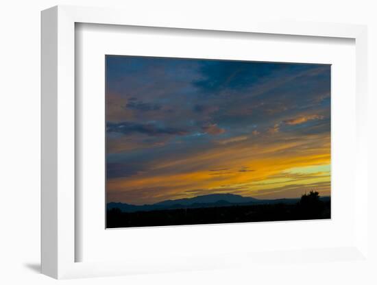 New Mexico, Santa Fe, Sunset from Hyde Park Road at Avenida Primera S-Bernard Friel-Framed Photographic Print