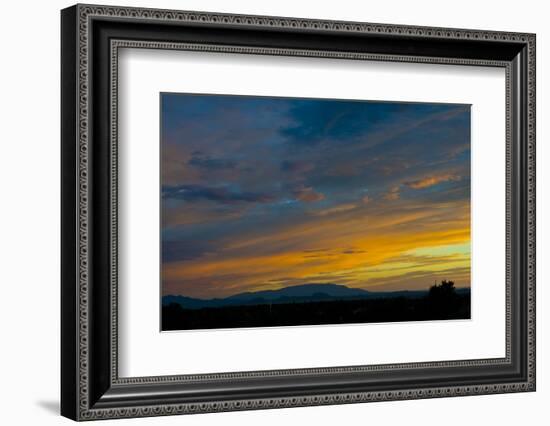 New Mexico, Santa Fe, Sunset from Hyde Park Road at Avenida Primera S-Bernard Friel-Framed Photographic Print