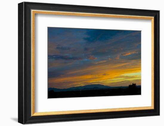 New Mexico, Santa Fe, Sunset from Hyde Park Road at Avenida Primera S-Bernard Friel-Framed Photographic Print