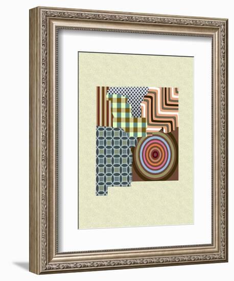 New Mexico State Map-Lanre Adefioye-Framed Giclee Print