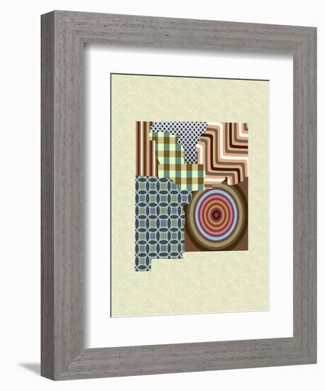 New Mexico State Map-Lanre Adefioye-Framed Giclee Print