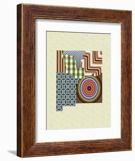 New Mexico State Map-Lanre Adefioye-Framed Giclee Print