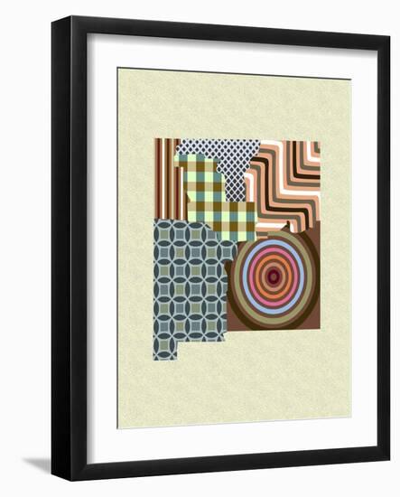 New Mexico State Map-Lanre Adefioye-Framed Giclee Print