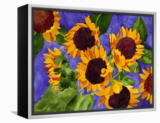 New Mexico Sunflowers-Mary Russel-Framed Premier Image Canvas