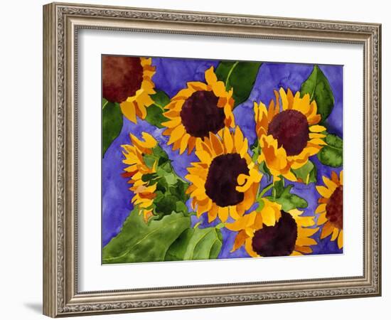 New Mexico Sunflowers-Mary Russel-Framed Giclee Print