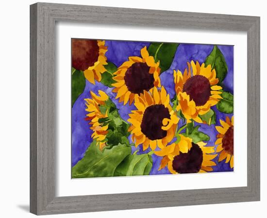 New Mexico Sunflowers-Mary Russel-Framed Giclee Print