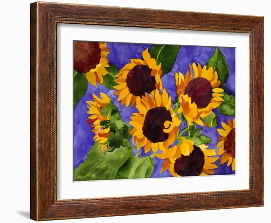 New Mexico Sunflowers-Mary Russel-Framed Giclee Print