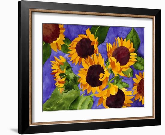 New Mexico Sunflowers-Mary Russel-Framed Giclee Print