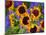 New Mexico Sunflowers-Mary Russel-Mounted Giclee Print