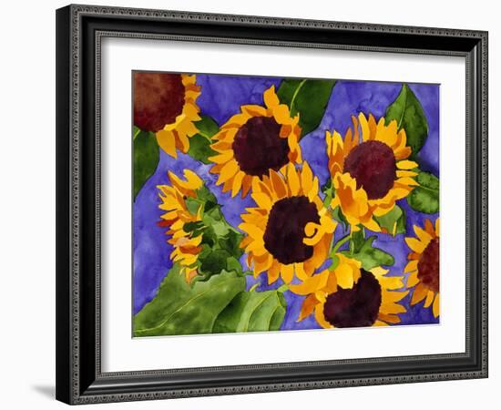 New Mexico Sunflowers-Mary Russel-Framed Giclee Print