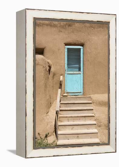 New Mexico. Taos Pueblo, Architecture Style from Pre Hispanic Americas-Luc Novovitch-Framed Premier Image Canvas