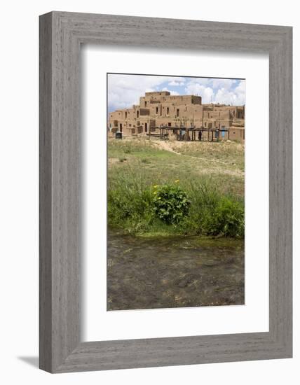 New Mexico. Taos Pueblo, Architecture Style from Pre Hispanic Americas-Luc Novovitch-Framed Photographic Print