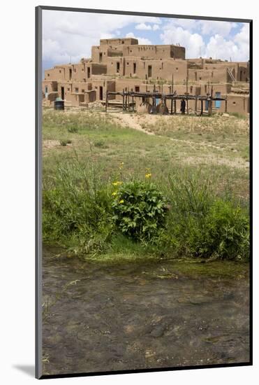 New Mexico. Taos Pueblo, Architecture Style from Pre Hispanic Americas-Luc Novovitch-Mounted Photographic Print