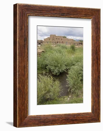 New Mexico. Taos Pueblo, Architecture Style from Pre Hispanic Americas-Luc Novovitch-Framed Photographic Print