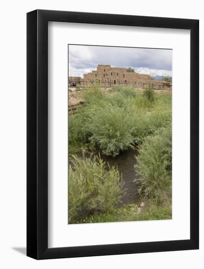 New Mexico. Taos Pueblo, Architecture Style from Pre Hispanic Americas-Luc Novovitch-Framed Photographic Print