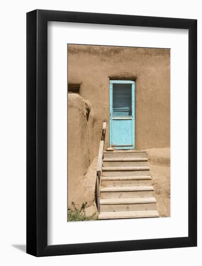 New Mexico. Taos Pueblo, Architecture Style from Pre Hispanic Americas-Luc Novovitch-Framed Photographic Print