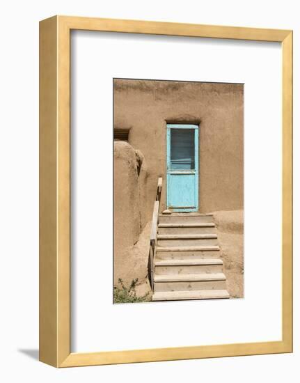 New Mexico. Taos Pueblo, Architecture Style from Pre Hispanic Americas-Luc Novovitch-Framed Photographic Print