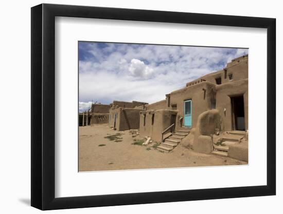 New Mexico. Taos Pueblo, Architecture Style from Pre Hispanic Americas-Luc Novovitch-Framed Photographic Print