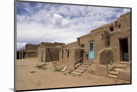 New Mexico. Taos Pueblo, Architecture Style from Pre Hispanic Americas-Luc Novovitch-Mounted Photographic Print