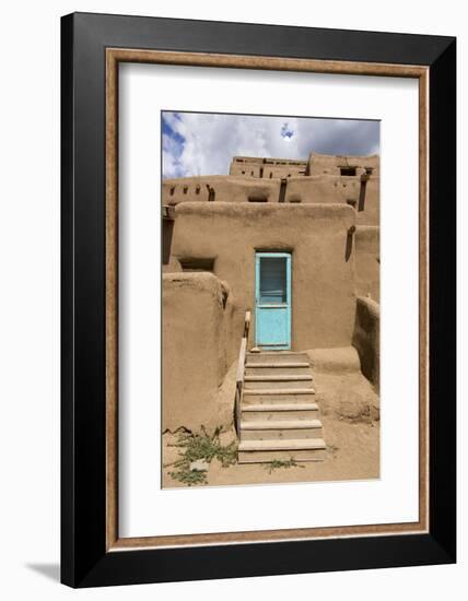 New Mexico, Taos. Taos Pueblo, Pre Hispanic Architecture-Luc Novovitch-Framed Photographic Print