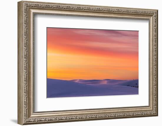 New Mexico, White Sands National Monument. Sunrise on Desert Sand-Jaynes Gallery-Framed Photographic Print