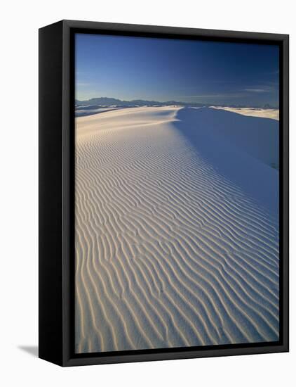 New Mexico, White Sands National Park, Sand Dunes, USA-Steve Vidler-Framed Premier Image Canvas