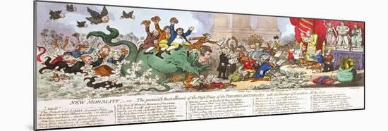 New Morality-James Gillray-Mounted Giclee Print