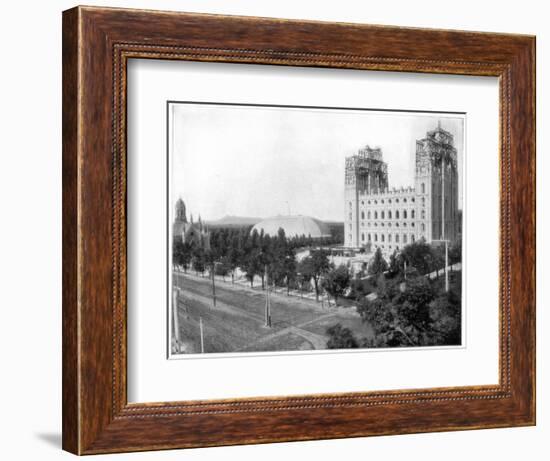 New Mormon Temple, Salt Lake City, Utah, Late 19th Century-John L Stoddard-Framed Giclee Print