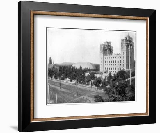 New Mormon Temple, Salt Lake City, Utah, Late 19th Century-John L Stoddard-Framed Giclee Print