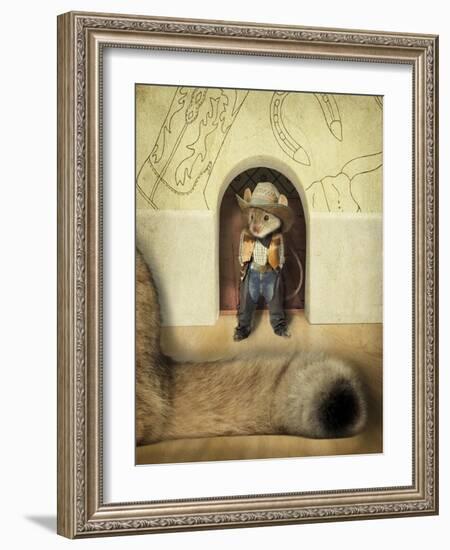 New Mouse In Town-J Hovenstine Studios-Framed Giclee Print