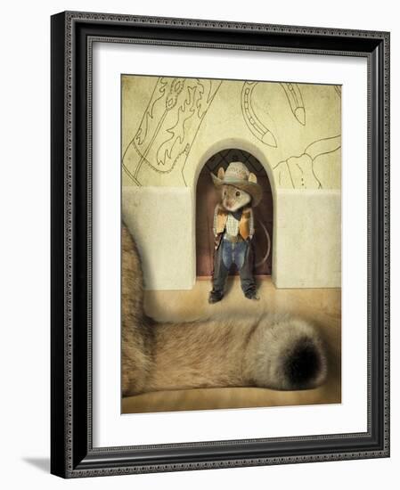 New Mouse In Town-J Hovenstine Studios-Framed Giclee Print