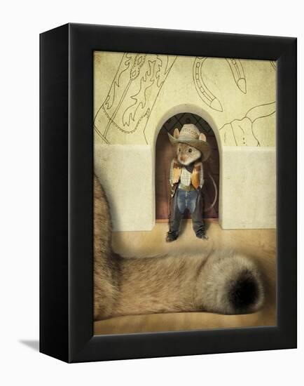 New Mouse In Town-J Hovenstine Studios-Framed Premier Image Canvas