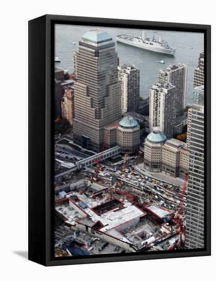 New Navy Assault Ship USS New York, Built with World Trade Center Steel-null-Framed Premier Image Canvas