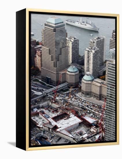 New Navy Assault Ship USS New York, Built with World Trade Center Steel-null-Framed Premier Image Canvas