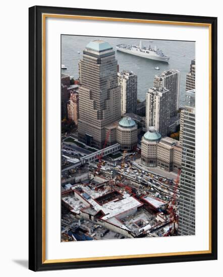 New Navy Assault Ship USS New York, Built with World Trade Center Steel-null-Framed Photographic Print