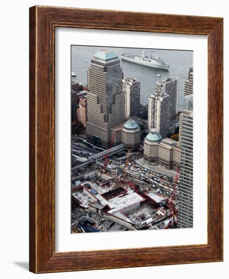 New Navy Assault Ship USS New York, Built with World Trade Center Steel-null-Framed Photographic Print